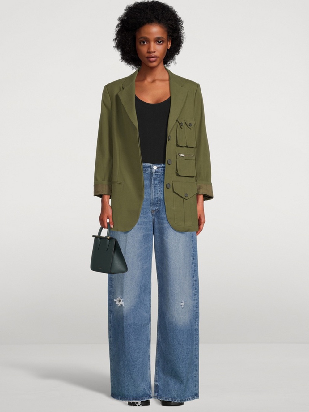 SMYTHE Surplus green Blazer small